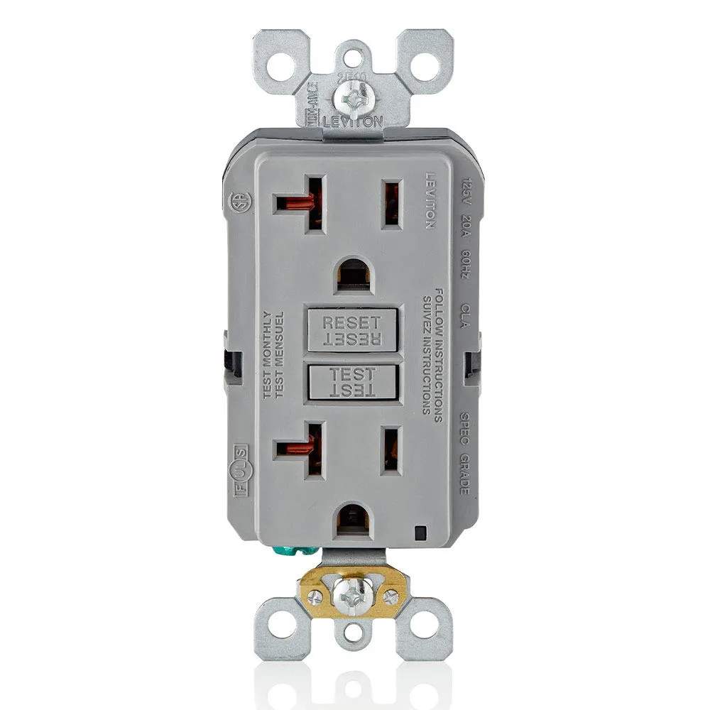Leviton GFNT2 SmartlockPro GFCI Receptacle 20A